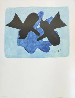 Georges BRAQUE (1882-1963) Affiche en lithographie 64x50cm Pélias et Nélée 1977 - Photo 1/3