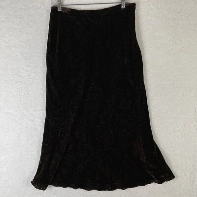 Lauren Ralph Lauren Skirt Womens Sz 12P Brown Vintage Velvet NWT - Image 1 of 4
