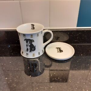 Lesser & Pavey Mug & Coaster`RATHER CHARMING` Dog Type 2
