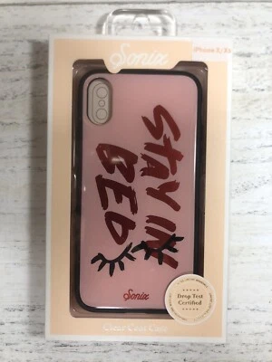 Capa Sonix Clear Coat Series para iPhone X/Xs - "Fique na cama" NOVA - Imagem 1 de 4