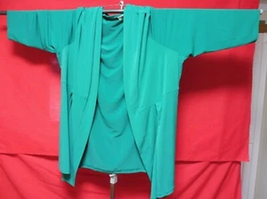 🌸🌸MIA MODA Gr. 58 elegante kräftig grüne Longjacke mit Abnäher glockig Jacke L - Bild 1 von 12