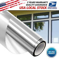 Uncut 39''x157'' One Way Mirror Tint Window Film Privacy Protect Home Office 15%