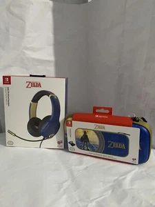 Nintendo Switch Zelda PDP - AIRLITE Wired Gaming Headset And Carrying Case - Picture 1 of 12
