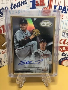 2018 Topps Gold Label Sean Newcomb Framed Auto /75 Atlanta Braves - Picture 1 of 2