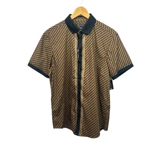 International Concepts Mens Button Up Mens Shirt Multicolor Stretch Size M NWT - Picture 1 of 6