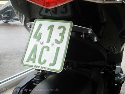 Peugeot Speedfight 3 /4 Kennzeichenhalter mittig Halter Kennzeichen Tuning 50ccm - Bild 1 von 3