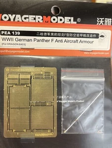 Voyager pea139 1/35 Panther F armadura antiaérea para Dragon - Imagen 1 de 3