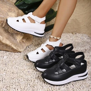 Summer Women Orthopedic Sandals Closed Toe Beach Comfy Flat Shoes Sneakers - Bild 1 von 24