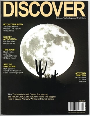 Discover November 2007. Asteroid Swatter. Very Good - Image 1 of 2