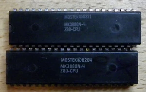 MOSTEK Z80 4Mhz CPU MK3880N-4 8-Bit 40-Pin DIP MicroProcessor ZILOG FREE SHIP !! - Picture 1 of 2