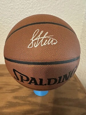 Peja Stojakovic Sacramento Kings Auto Signed Spalding NBA Basketball Serbia - Image 1 of 3