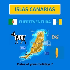 MAGNET KANARISCHE INSELN - FORTEVENTURA - URLAUB SOUVENIR - Bild 1 von 1