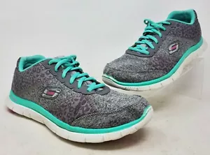 Skechers Flex Appeal Tribeca Lite-weight Sneakers 12075 Gray Womens Size 10 US - Picture 1 of 8