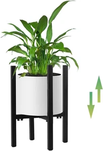 Metal Plant Stand, Adjustable Plant Stand, Flower Pot Stand, Iron Planter Rack, - Picture 1 of 12
