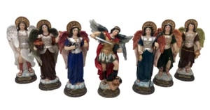7 Arcangeles Set Completo 9" Resin Statue Figurine Archangels - Picture 1 of 8