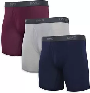 Slip boxer BVD® da uomo ultra morbidi, assortiti confezione da 3 NUOVI!!! MOV3BBA - Foto 1 di 7