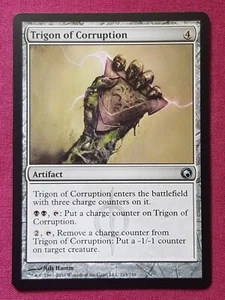 Magic The Gathering SCARS OF MIRRODIN TRIGON OF CORRUPTION artifact card MTG - Picture 1 of 2