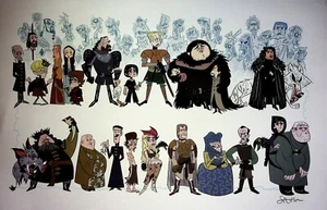 STEPHEN SILVER Signed Game of Thrones HBO Print 11x17 Felt Weave Stock Paper - Picture 1 of 4