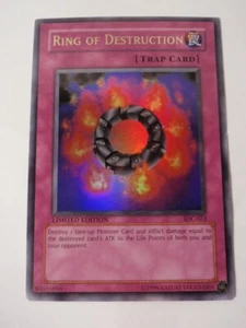 Yugioh Limited Edition IOC-SE3 Ring of Destruction Ultra Rare Card HP - Picture 1 of 5