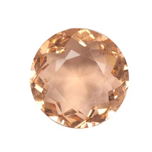 Hydrothermal Pink Round Shape 50 Carat Lab Created Rose Quartz for Signet - Picture 1 of 8