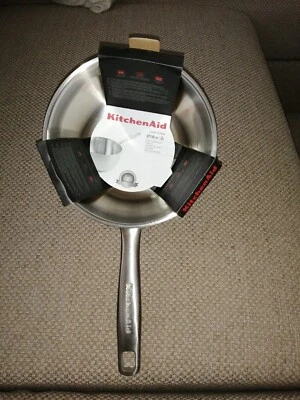 KitchenAid Chef's Pan Stielkasserolle 18cm 2L Matt Edelstahl - Neu in OVP - Bild 1 von 4