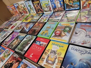 Lot of 20 DVD Cartoon Family Children Classic Animated Kids Disney Movie RANDOM - Picture 1 of 13