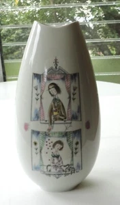 Vtg Midcentury MCM Rosenthal Porcelain Peynet 11" Vase Lovers At The Window Selb - Imagen 1 de 8