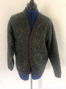 VTG Kurt Cobain Byford Hardy Amies Men's Wool/Mohair Cardigan Sweater *READ* - Picture 1 of 15
