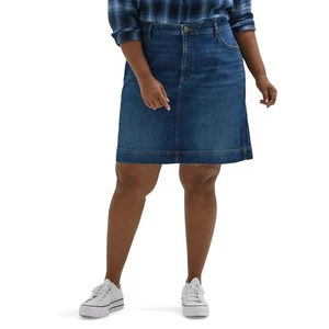 Women's A New Age (Blue) Lee Mid Rise Heritage Skirt Plus size 18W - Picture 1 of 5