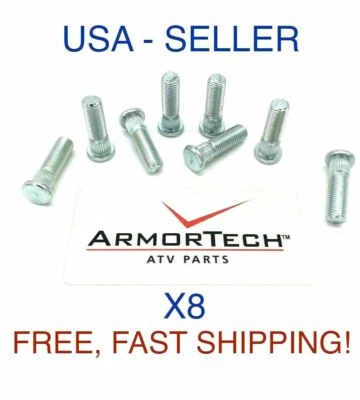 8 Honda TRX250 Recon 250 2x4  ( 1997 - 2021 ) Rim Wheel Stud Studs Hub Bolts - Image 1 of 4