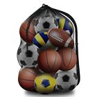 Extra Large Sports Ball Bag Mesh Sports Equipment Storage Organizer  Volleyball