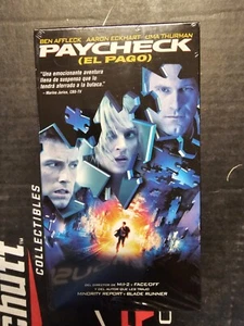 Sealed Paycheck (El Pago) VHS BEN Affleck Uma Thurman Subtitles In Spanish - Imagen 1 de 2