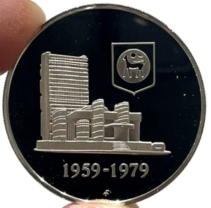 1979 FM Silver Malaysia $1 Ringgit National Bank Gem Proof Coin - Picture 1 of 2