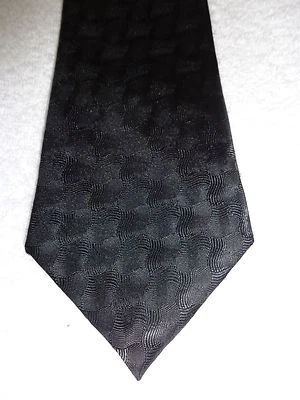 CORBATA UMO LORENZO HOMBRE NEGRA MACIZA 4 X 59 Foto 1 de 4