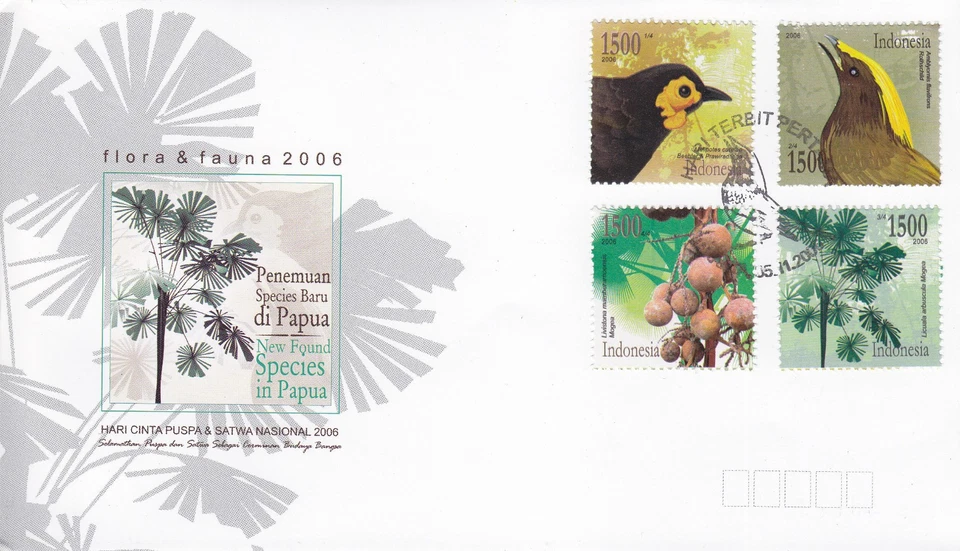 Indonesia - Indonesia Edición 2006-11-05 (FDC) Aves Foto 1 de 1