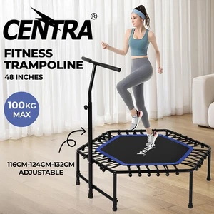 Centra 48" Mini Trampoline Rebounder Bungees Fitness Cardio Exercise Home Gym - Picture 1 of 12