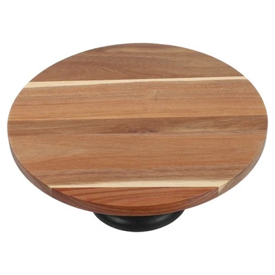 Acacia Wooden Cake Stand Appetizer Serving Tray Stands for Party - Image 1 of 4