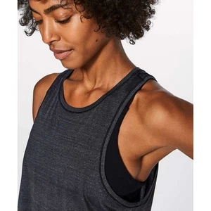 Lululemon Twist and Reach 2-in-1 Workout Tank Top Gray Size 6 - Picture 1 of 10