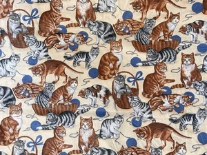 "Catos VIP Cranston Print Works con tela de hilo, por ejemplo, 44"" de ancho 100 % algodón" - Imagen 1 de 2