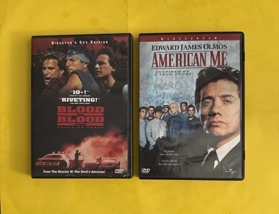 BLOOD IN BLOOD OUT UNRATED + AMERICAN ME (2 DVD LOT) LIKE NEW - FREE SHIPPING - Image 1 of 4