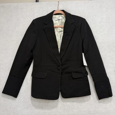 Blazer Bailey 44 para mujer 4 negro con un solo botón forrado carrera chaqueta elástica EE. UU. Foto 1 de 4