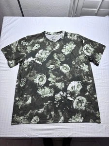 Nike T-Shirt Herren 2XL Dri-FIT Legend Grün Cracked All Over Print DR7545 - Bild 1 von 10