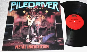PILE DRIVER - Metal Inquisition  (Rare 1985 HME U.S. LP Vinyl) - Picture 1 of 3