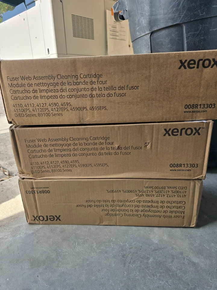 Juego de 3 -- CARTUCHO DE LIMPIEZA CONJUNTO WEB FUSOR XEROX 008R13303 (4110) ORIGINAL Foto 1 de 1