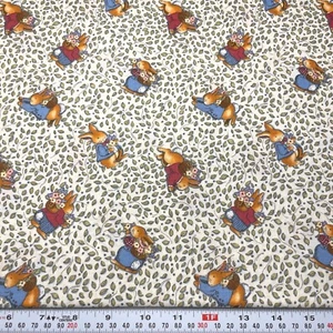Vintage 1997 Susan Winget Fabric Traditions Peter Rabbit Cotton Fabric 2.5 yards - Picture 1 of 2