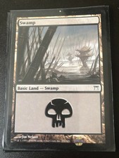 Swamp #296 Jim Nelson Champions of Kamigawa LP Magic the Gathering MTG