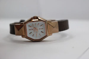 Womens Diesel dz-5351 Rose Gold Brown Leather Watch New Battery - Picture 1 of 6