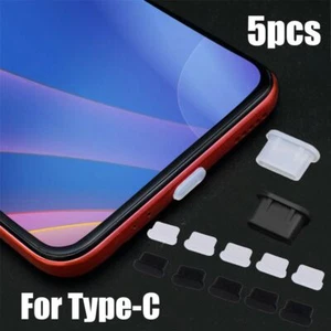 Plug Type C Charger Port Dustproof Cover For Samsung Galaxy S22 Huawei Xiaomi - Zdjęcie 1 z 14