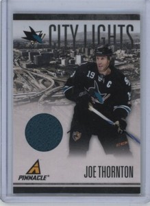 2010-11 Pinnacle City Lights Materials Jersey #70 Joe Thornton 123/499  *S6501