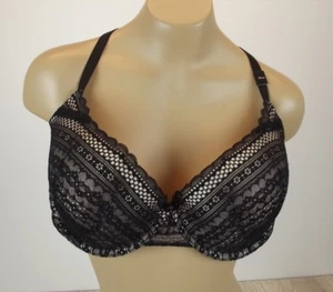 NUEVO VICTORIA'S SECRET Demi Sujetador Talla 36DD Negro Desnudo Encaje Sexy Nuevo con Etiquetas Para Mujer VS - Imagen 1 de 5